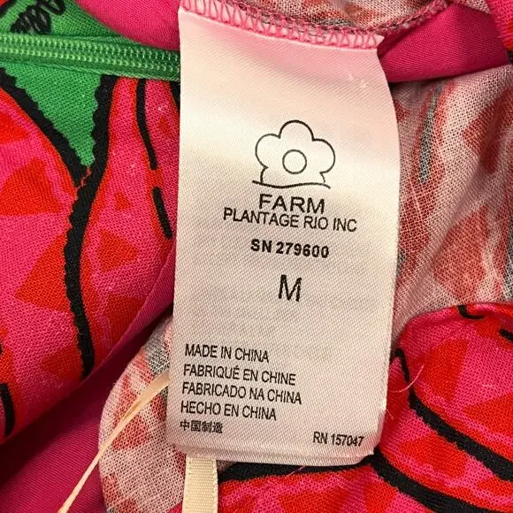 FARM Rio Red and Green Floral Midi Skirt - Picture 7 of 15